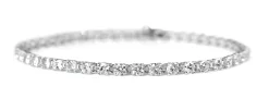 18ct White Gold 4ct Diamond Tennis Bracelet