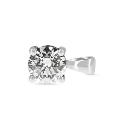 18ct White Gold 1.02ct Diamond Solitaire Pendant