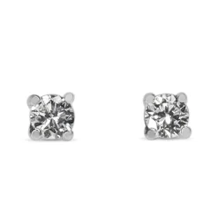 9ct White Gold .10ct Diamond Stud Earrings