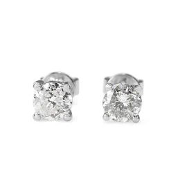 14ct White Gold 1.25ct Diamond Stud Earrings