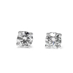 14ct White Gold 1.05ct Diamond Stud Earrings