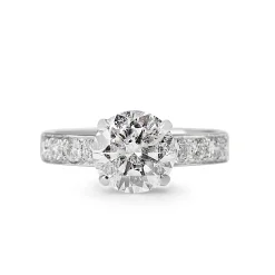 18ct White Gold 3.01ct Diamond Solitaire Ring