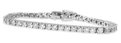 18ct White Gold 10.75ct Diamond Tennis Bracelet