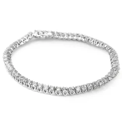 14ct White Gold 5.00ct Diamond Tennis Bracelet