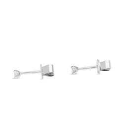 9ct White Gold .10ct Diamond Stud Earrings