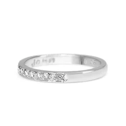 18ct White Gold .20ct Diamond Band Ring