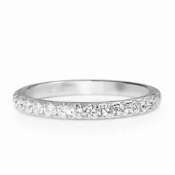 18ct White Gold .40ct Diamond Band Ring