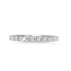18ct White Gold .55ct Diamond Band Ring
