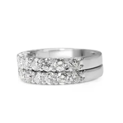 18ct White Gold 1.00ct Diamond Band Ring