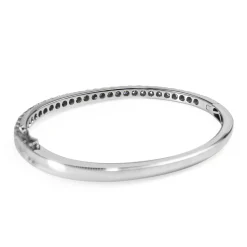 9ct White Gold 2.05ct Diamond Bangle