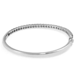 9ct White Gold 2.45ct Diamond Bangle