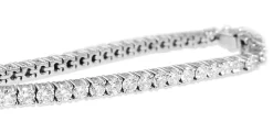 18ct White Gold 10.75ct Diamond Tennis Bracelet