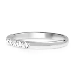 18ct White Gold .40ct Diamond Band Ring