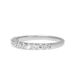18ct White Gold .55ct Diamond Band Ring