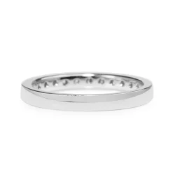 18ct White Gold .50ct Diamond Band Ring