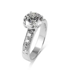 18ct White Gold 3.01ct Diamond Solitaire Ring