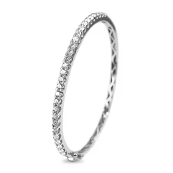 9ct White Gold 2.45ct Diamond Bangle