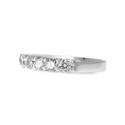 18ct White Gold 1.00ct Diamond Band Ring