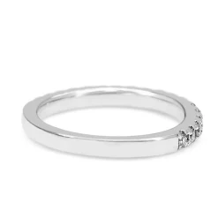 18ct White Gold .25ct Diamond Band Ring