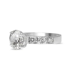 18ct White Gold 3.01ct Diamond Solitaire Ring
