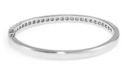 9ct White Gold 3.05ct Diamond Bangle