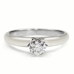 18ct White Gold .45ct Solitaire Diamond Ring