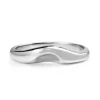 18ct White Gold Curved Wedding Band