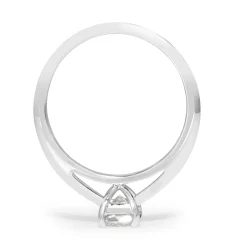 18ct White Gold Cushion Diamond Solitaire Ring