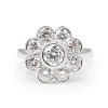 18ct White Gold Daisy Diamond Ring