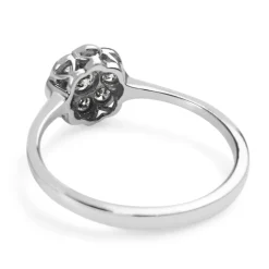 9ct White Gold Daisy Diamond Ring