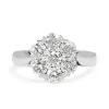 18ct White Gold Daisy Style Diamond Ring