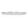 9ct White Gold Deco Style Diamond Bangle