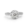 18ct White Gold Deco Style Halo Diamond Ring