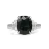18ct White Gold Deco Style Sapphire and Diamond Ring