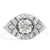 18ct White Gold Deco Style Diamond Ring