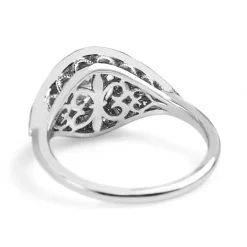 18ct White Gold Deco Style Diamond Ring