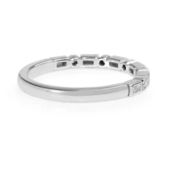 18ct White Gold Deco Style Fine Diamond Band