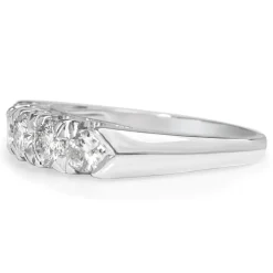 14ct White Gold Diamond 5 Stone Ring