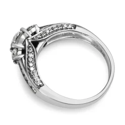 9ct White Gold Diamond 3 Stone Ring