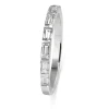 18ct White Gold Diamond Baguette Band