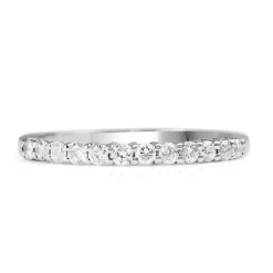18ct White Gold Diamond Band Ring