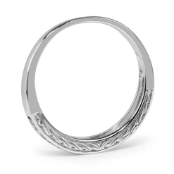 14ct White Gold Diamond Band with Engraving