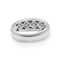 18ct White Gold Diamond Band Ring