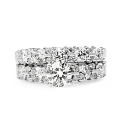 18ct White Gold Diamond Band Ring