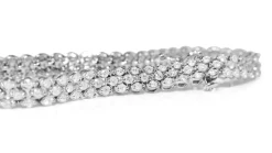 14ct White Gold Diamond Bracelet