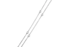 18ct White Gold 'Diamond By The Yard' Chain / Necklace