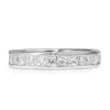 14ct White Gold Diamond Channel Set Band