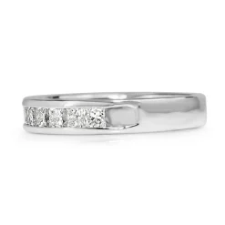 14ct White Gold Diamond Channel Set Band