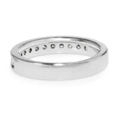 14ct White Gold Diamond Channel Set Band