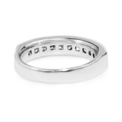 18ct White Gold Diamond Channel Set Band